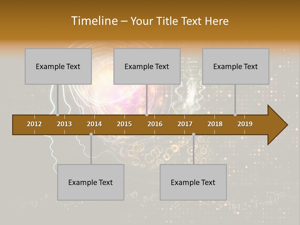 Illustration Brain Rotate PowerPoint Template