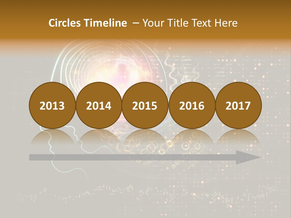 Illustration Brain Rotate PowerPoint Template