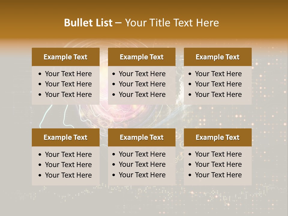 Illustration Brain Rotate PowerPoint Template