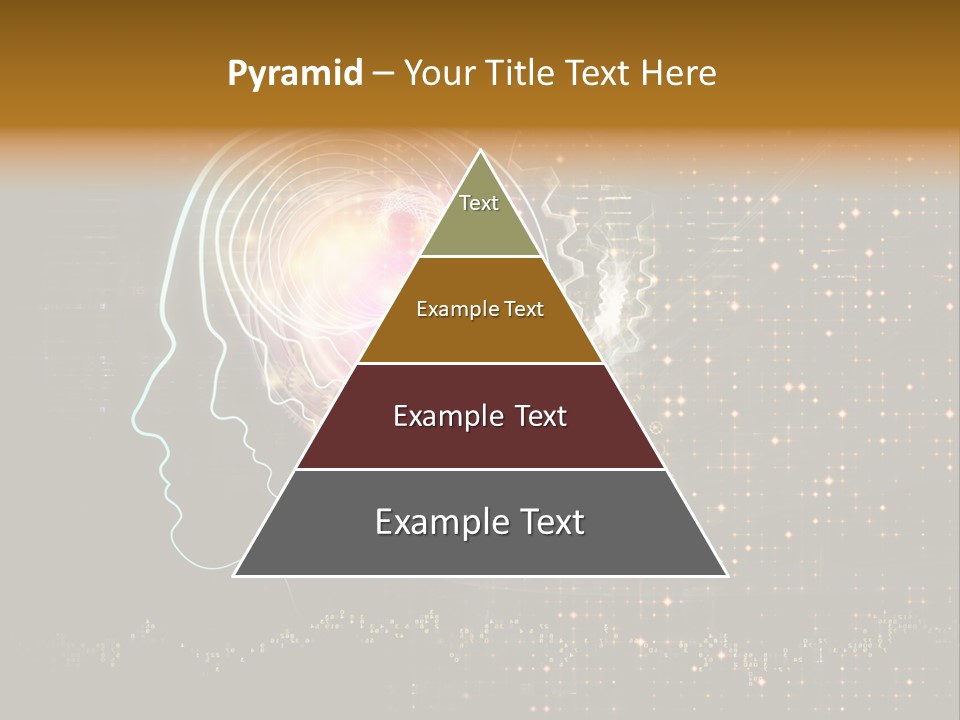 Illustration Brain Rotate PowerPoint Template