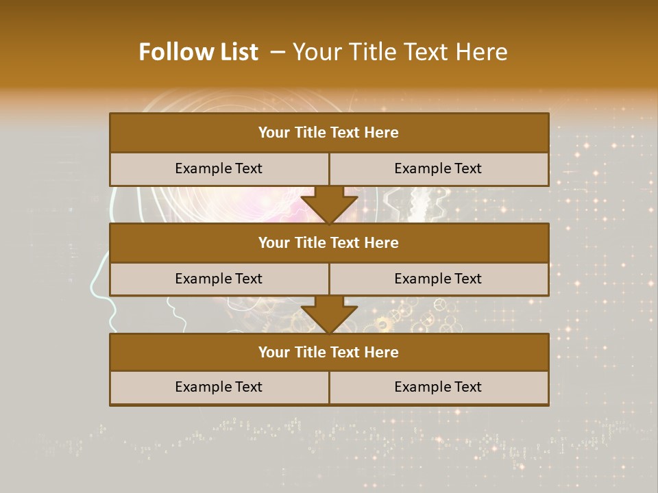 Illustration Brain Rotate PowerPoint Template