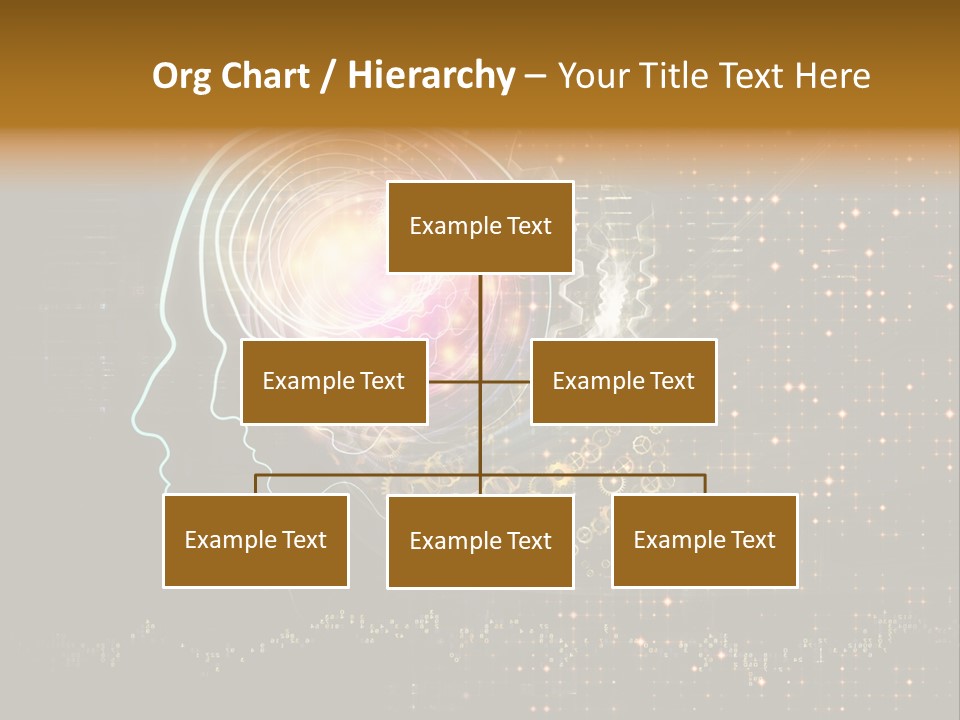 Illustration Brain Rotate PowerPoint Template