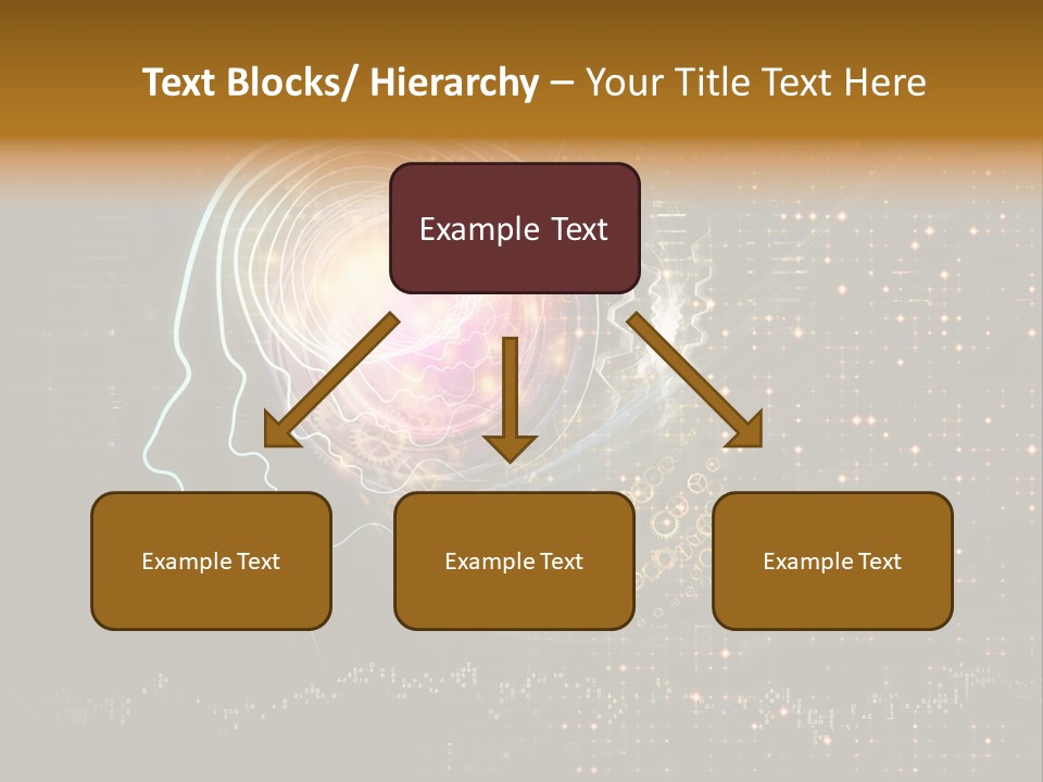 Illustration Brain Rotate PowerPoint Template