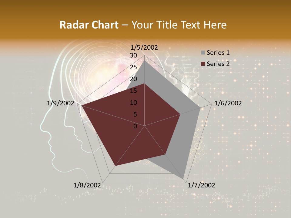Illustration Brain Rotate PowerPoint Template