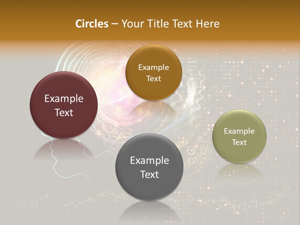 Illustration Brain Rotate PowerPoint Template