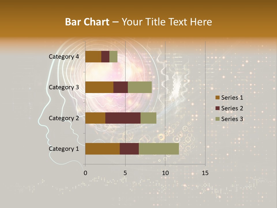 Illustration Brain Rotate PowerPoint Template