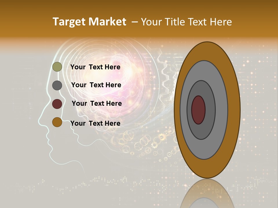 Illustration Brain Rotate PowerPoint Template