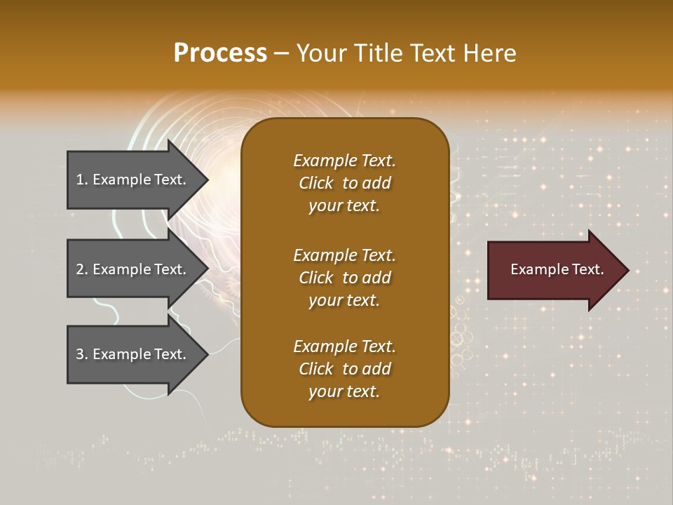 Illustration Brain Rotate PowerPoint Template