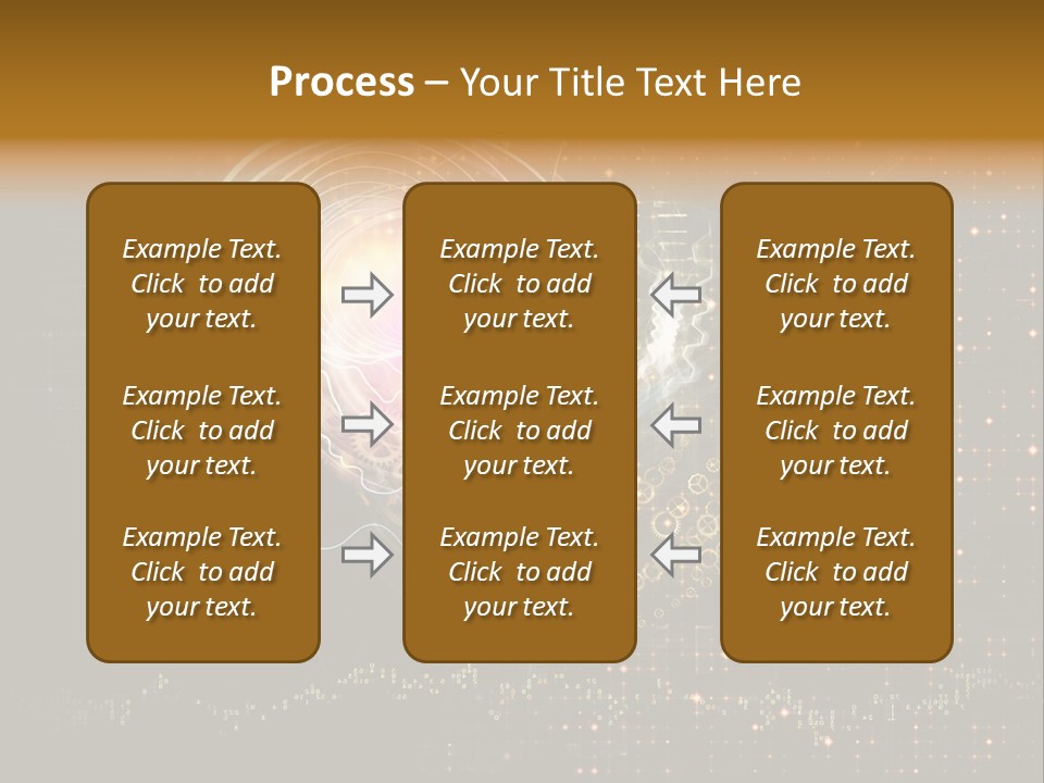 Illustration Brain Rotate PowerPoint Template