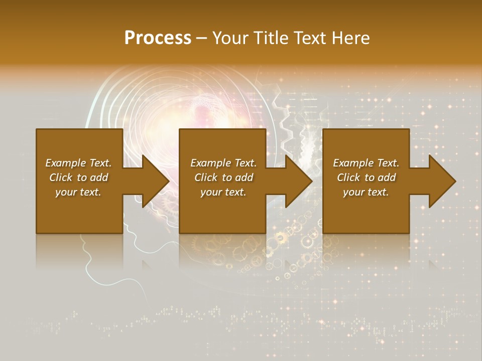 Illustration Brain Rotate PowerPoint Template