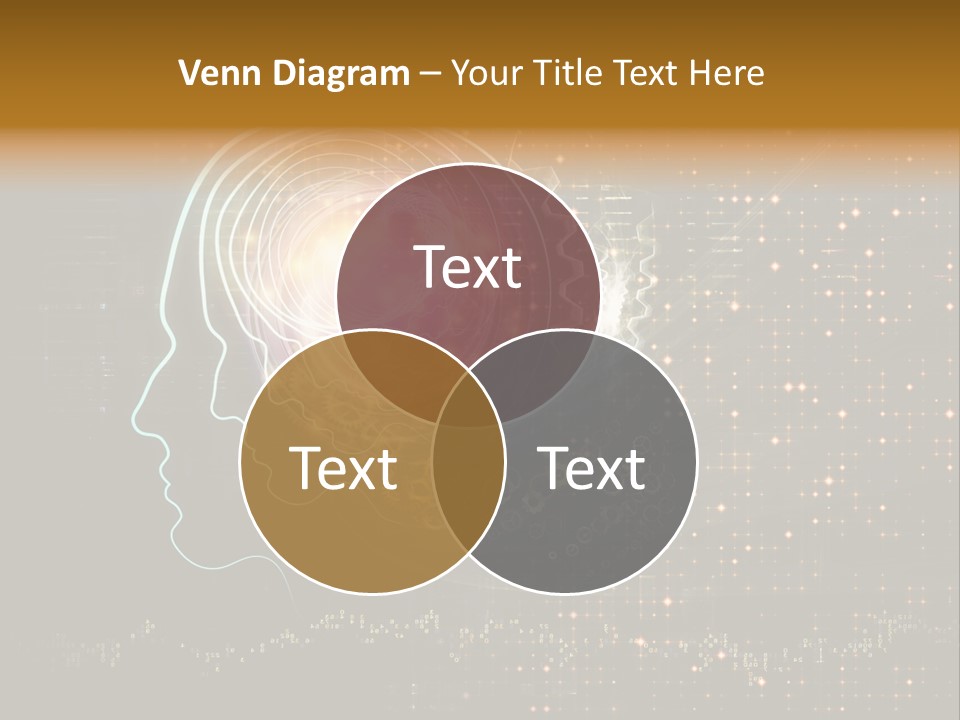 Illustration Brain Rotate PowerPoint Template