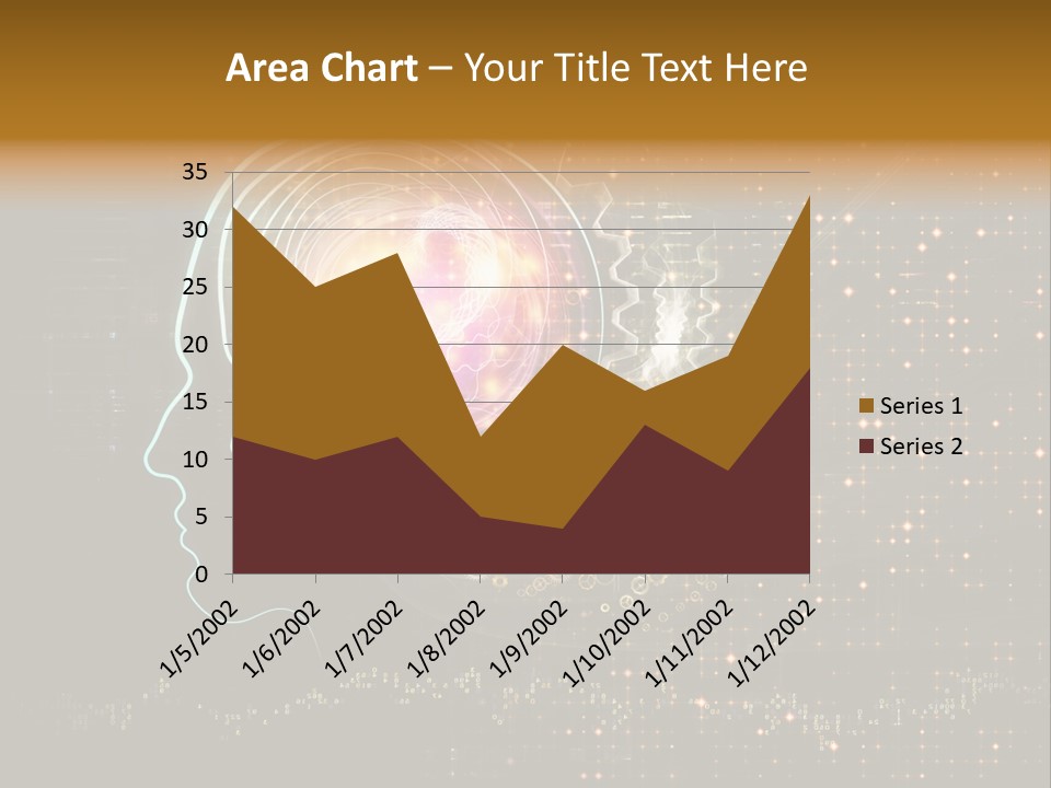 Illustration Brain Rotate PowerPoint Template