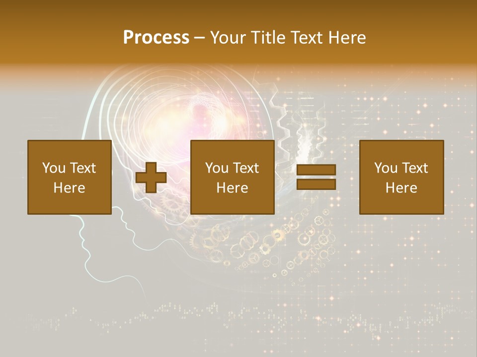 Illustration Brain Rotate PowerPoint Template