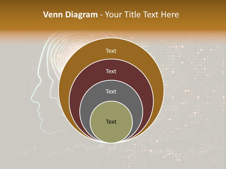 Illustration Brain Rotate PowerPoint Template