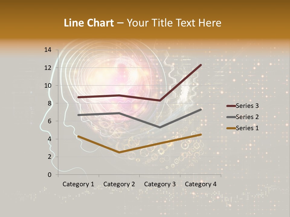 Illustration Brain Rotate PowerPoint Template