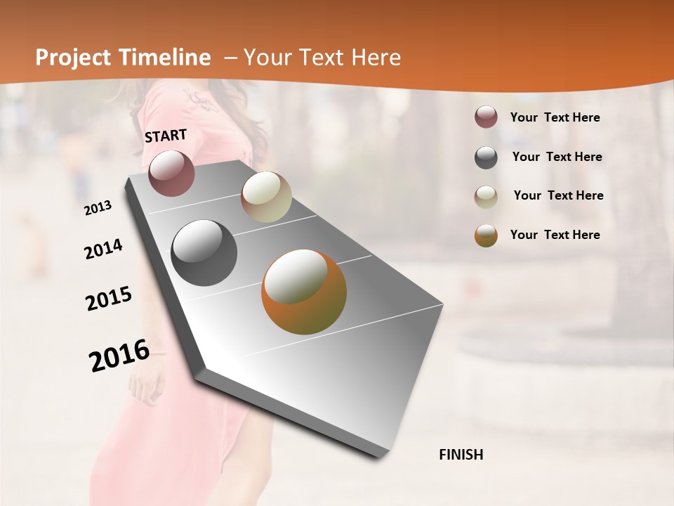 Holiday Path Street PowerPoint Template