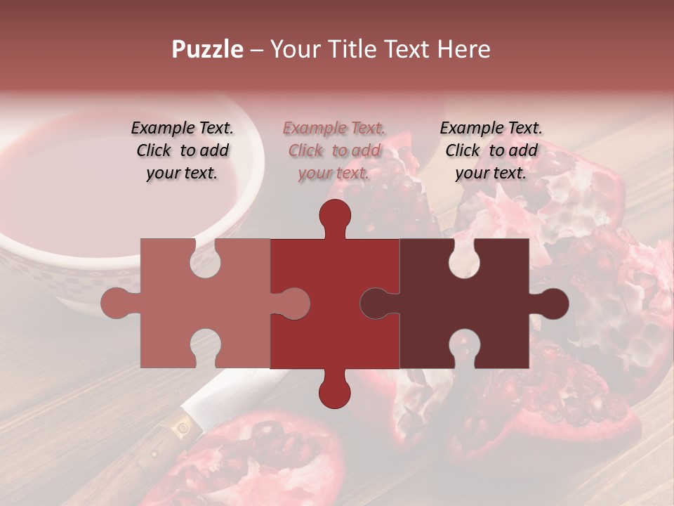 Juice White Cutting PowerPoint Template