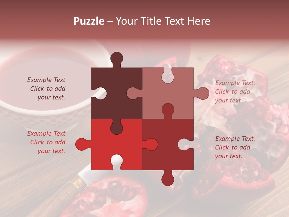 Juice White Cutting PowerPoint Template