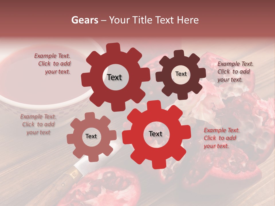 Juice White Cutting PowerPoint Template