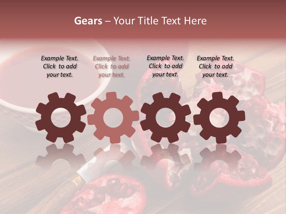 Juice White Cutting PowerPoint Template