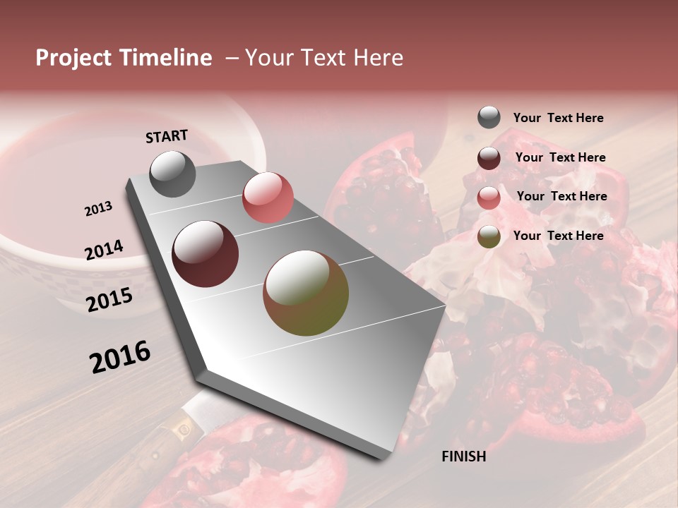 Juice White Cutting PowerPoint Template