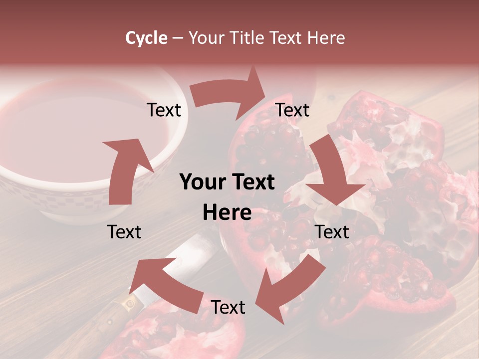 Juice White Cutting PowerPoint Template