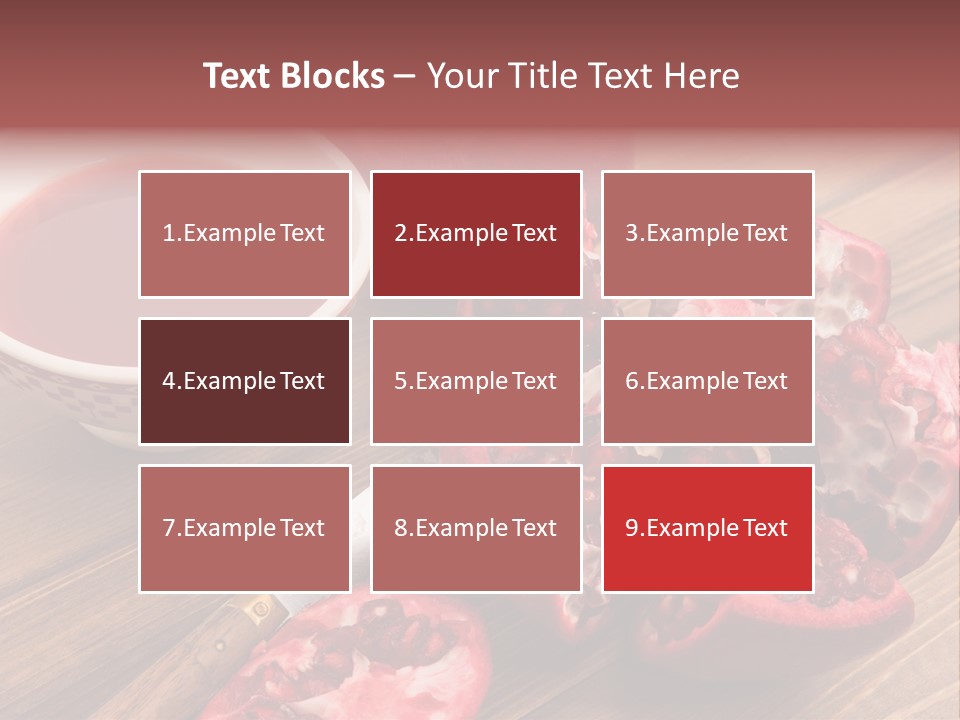 Juice White Cutting PowerPoint Template