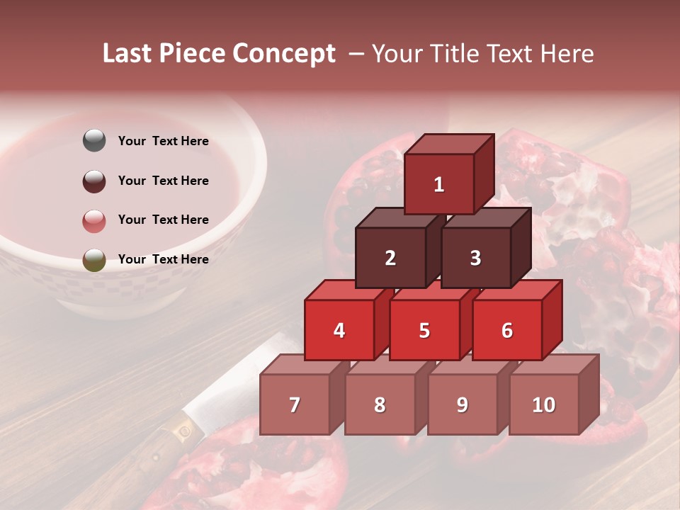 Juice White Cutting PowerPoint Template