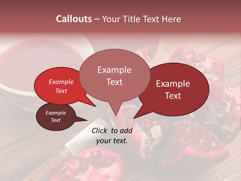 Juice White Cutting PowerPoint Template