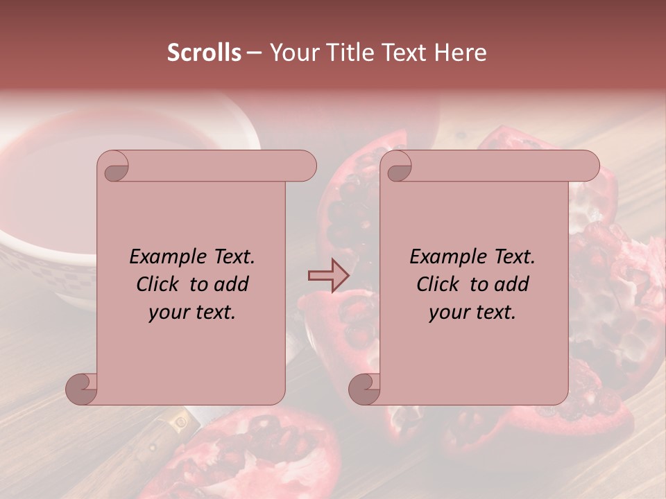 Juice White Cutting PowerPoint Template