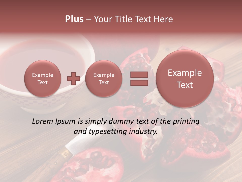 Juice White Cutting PowerPoint Template