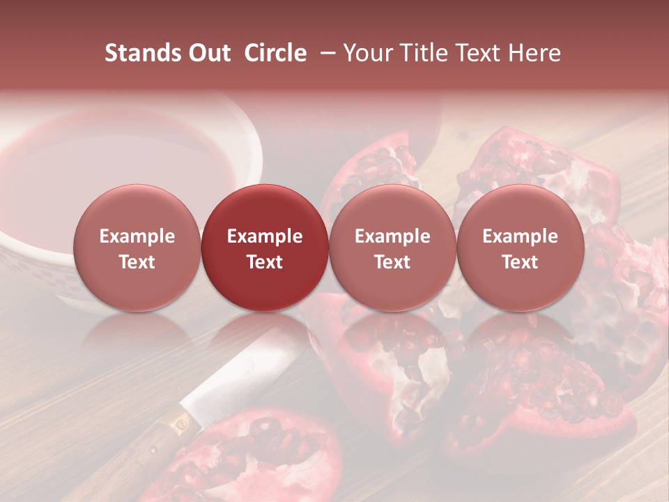 Juice White Cutting PowerPoint Template