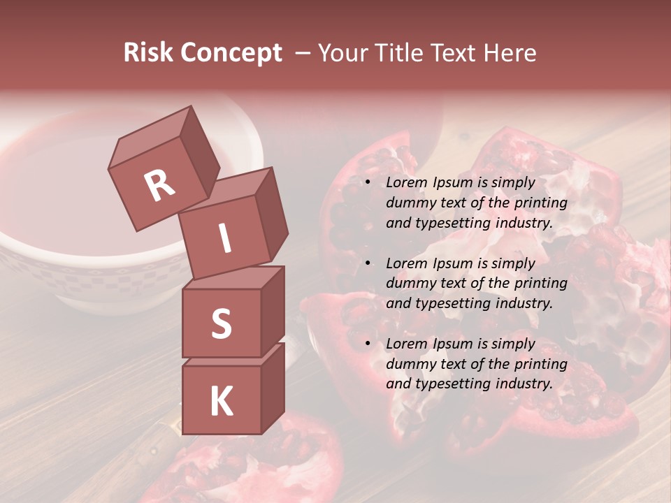 Juice White Cutting PowerPoint Template