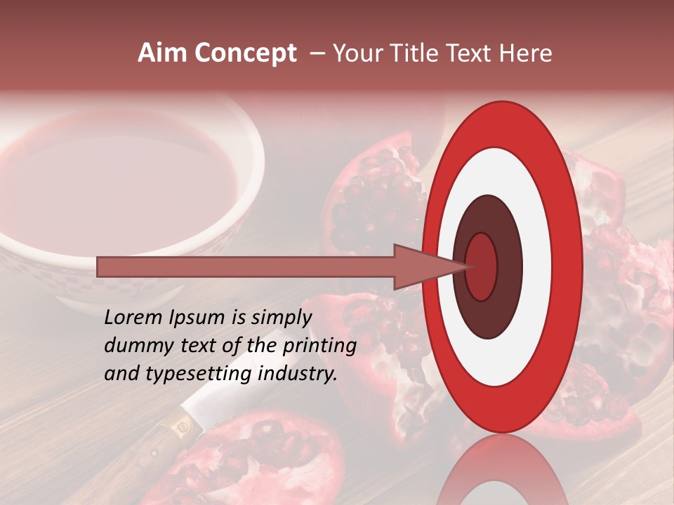 Juice White Cutting PowerPoint Template