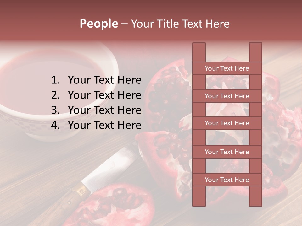 Juice White Cutting PowerPoint Template