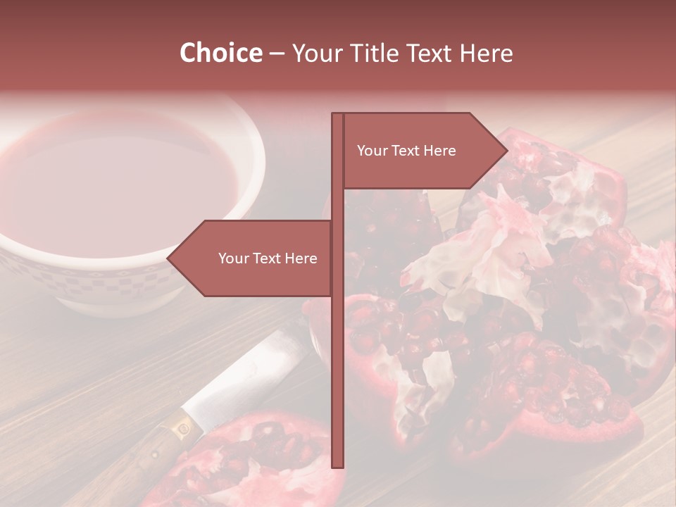 Juice White Cutting PowerPoint Template