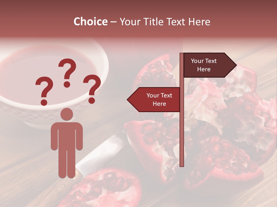 Juice White Cutting PowerPoint Template