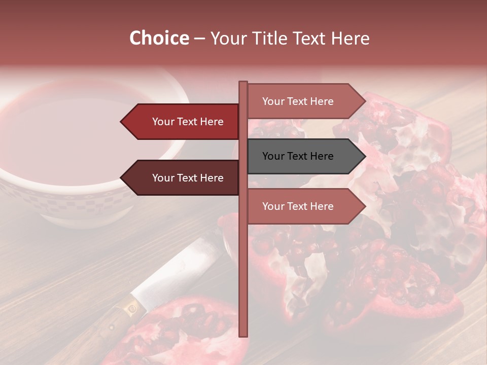 Juice White Cutting PowerPoint Template