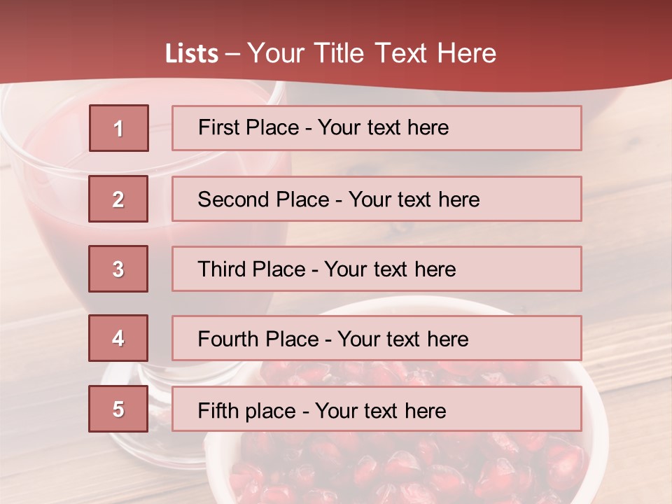 Cutting Exotic Superfruit PowerPoint Template