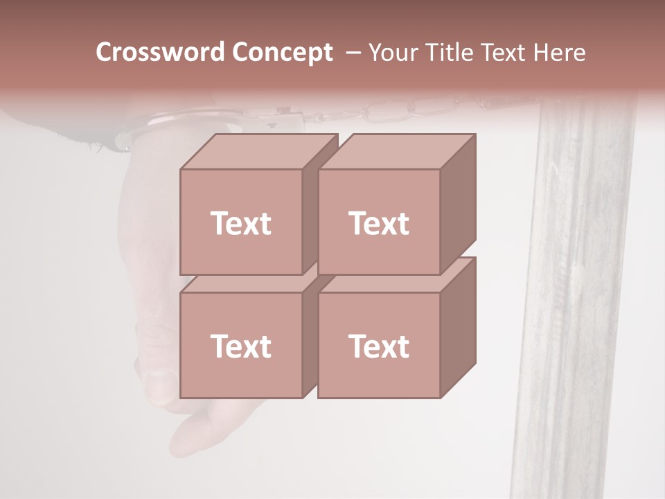 Jail Busted Cuff PowerPoint Template