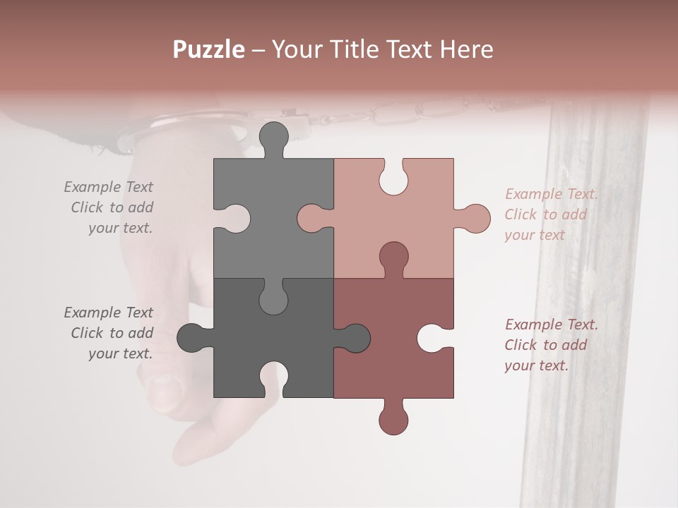 Jail Busted Cuff PowerPoint Template