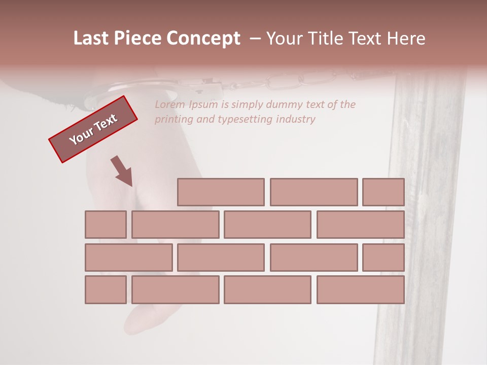 Jail Busted Cuff PowerPoint Template