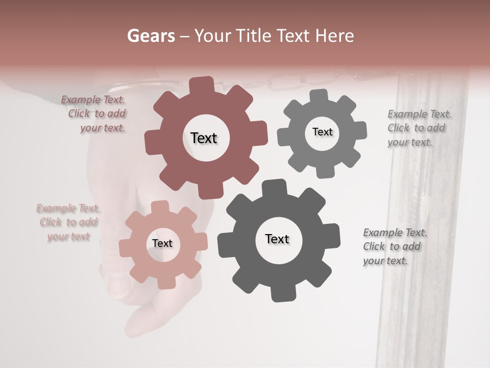 Jail Busted Cuff PowerPoint Template