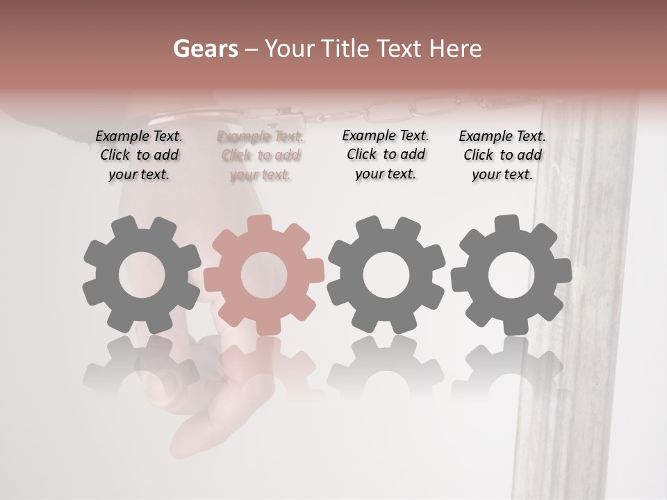 Jail Busted Cuff PowerPoint Template