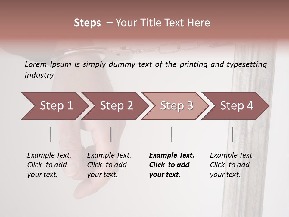 Jail Busted Cuff PowerPoint Template