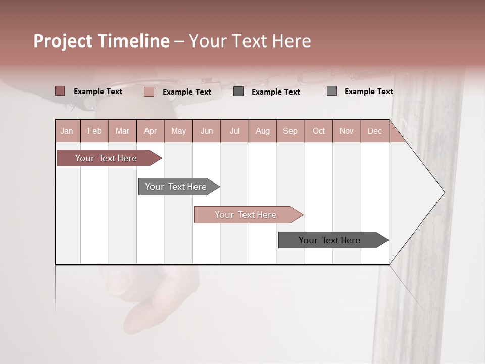 Jail Busted Cuff PowerPoint Template