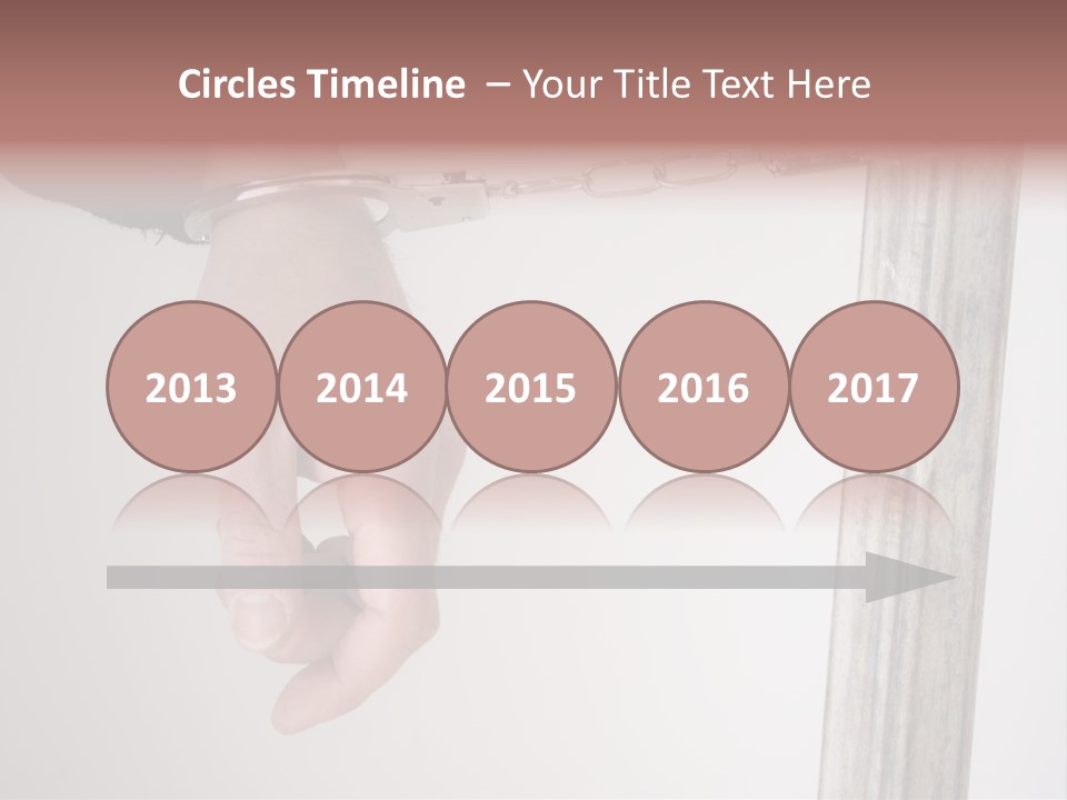Jail Busted Cuff PowerPoint Template