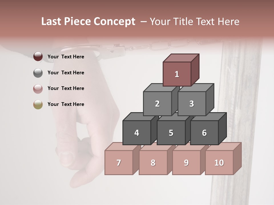 Jail Busted Cuff PowerPoint Template