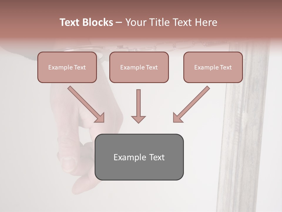 Jail Busted Cuff PowerPoint Template