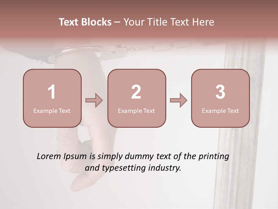Jail Busted Cuff PowerPoint Template